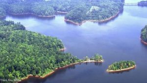 Falls Lake in North Carolina